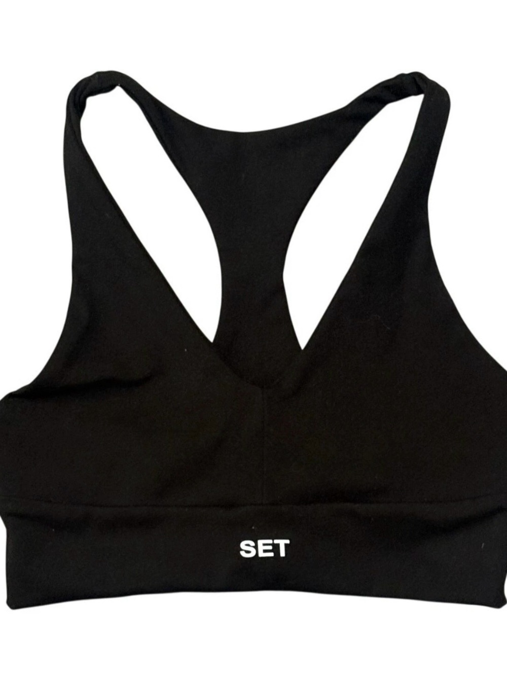 New Unworn Set Active Size XL Luxform Racerback Sports Bra in Onyx Black